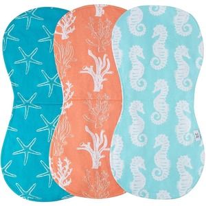 3 Pack Baby Burp Cloths for Boys & Girls Ideal Baby Gift Super Soft 100% Cotton